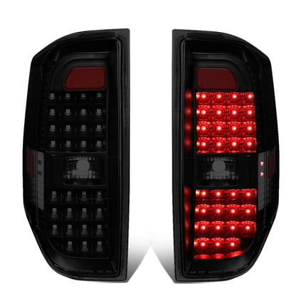 FAROS TRASEROS 14-18 TOYOTA TUNDRA - FULL LED - BLACK / SMOKE