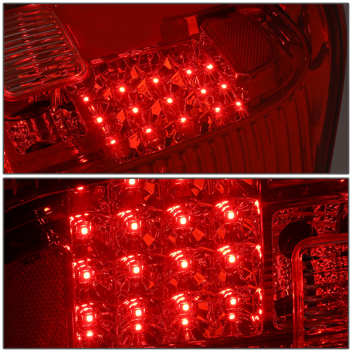 FAROS TRASEROS 14-18 TOYOTA TUNDRA - FULL LED - CHROME / RED