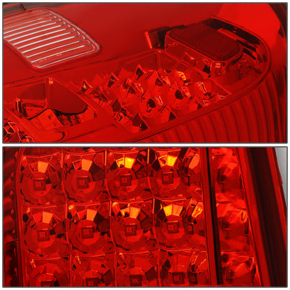 FAROS TRASEROS 14-18 TOYOTA TUNDRA - FULL LED - CHROME / RED