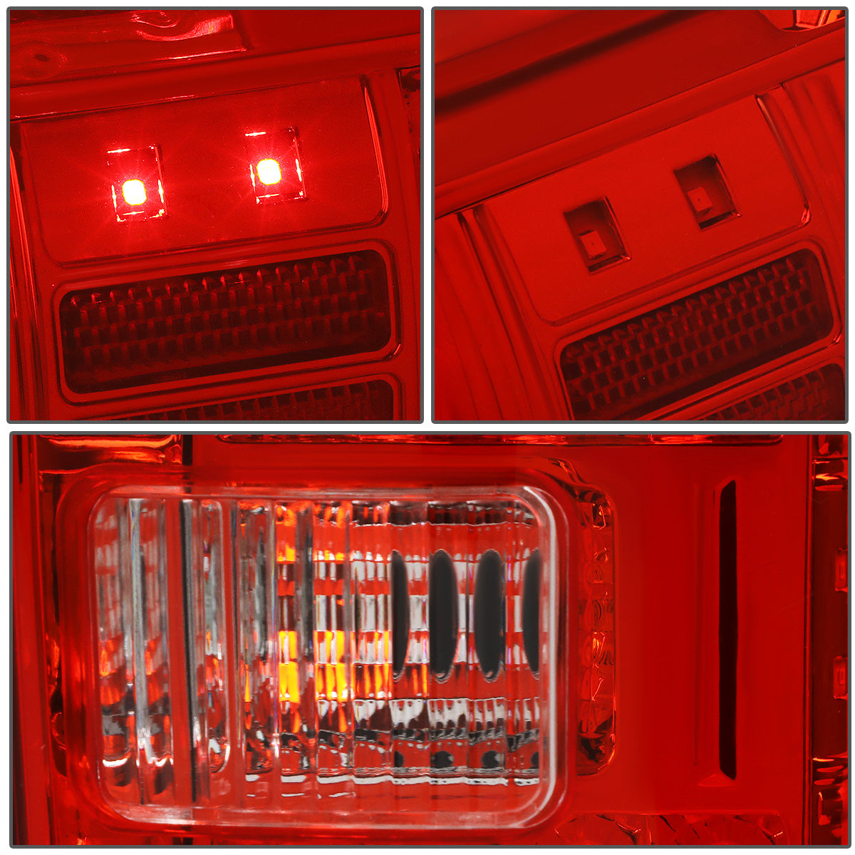 FAROS TRASEROS 14-18 TOYOTA TUNDRA - FULL LED - CHROME / RED