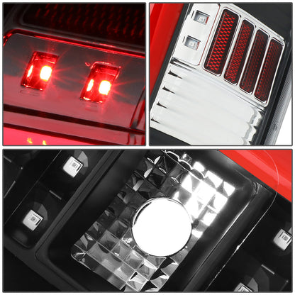 FAROS TRASEROS 14-18 TOYOTA TUNDRA - TUBE BAR - 3D - RED LED - BLACK / CLEAR
