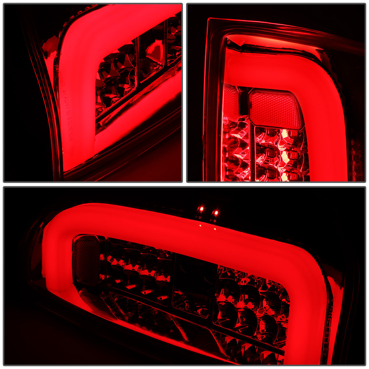 FAROS TRASEROS 14-18 TOYOTA TUNDRA - TUBE BAR - 3D - RED LED - CHROME / CLEAR