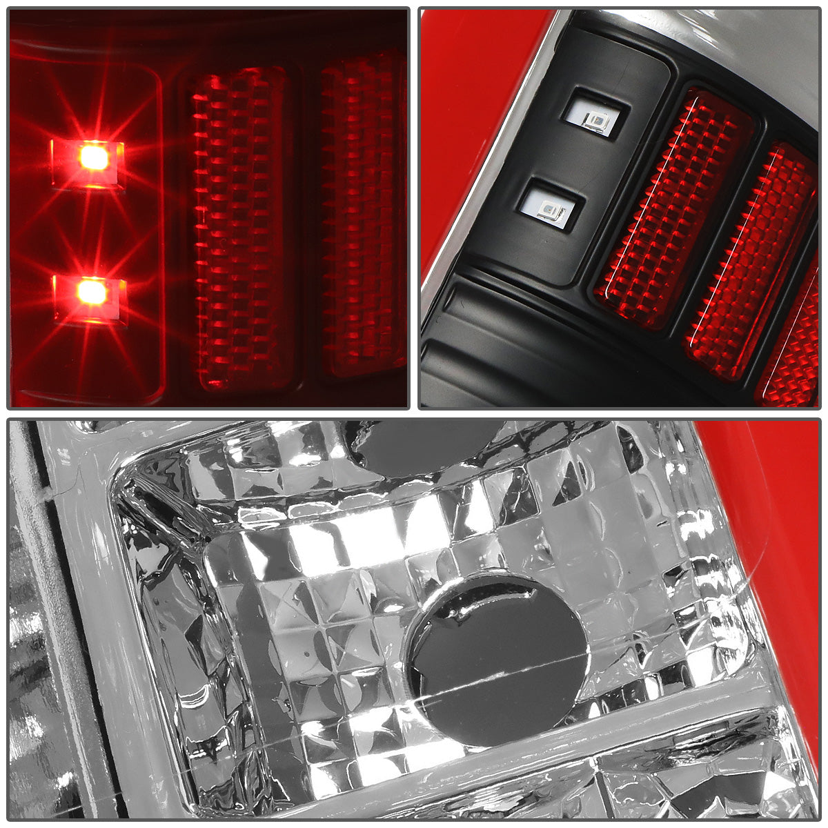 FAROS TRASEROS 14-18 TOYOTA TUNDRA - TUBE BAR - 3D - RED LED - CHROME / CLEAR
