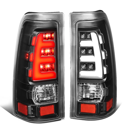 FAROS TRASEROS 99-02 CHEVY SILVERADO 1500, SILVERADO 2500, SILVERADO 3500HD / 99-03 GMC SIERRA 1500, SIERRA 2500HD - FITS FLEETSIDE MODELS ONLY - LED - CLEAR
