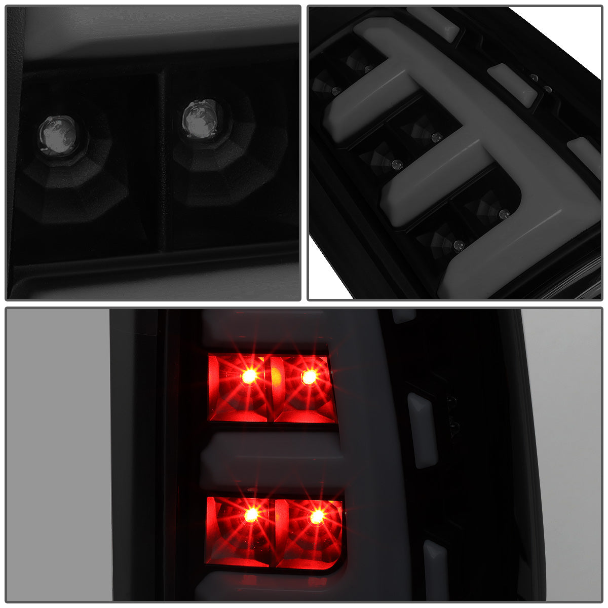 FAROS TRASEROS 99-02 CHEVY SILVERADO 1500, SILVERADO 2500, SILVERADO 3500HD / 99-03 GMC SIERRA 1500, SIERRA 2500HD - FITS FLEETSIDE MODELS ONLY - LED - SMOKE