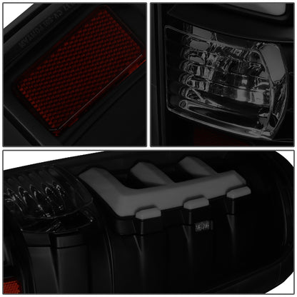 FAROS TRASEROS 99-02 CHEVY SILVERADO 1500, SILVERADO 2500, SILVERADO 3500HD / 99-03 GMC SIERRA 1500, SIERRA 2500HD - FITS FLEETSIDE MODELS ONLY - LED - SMOKE