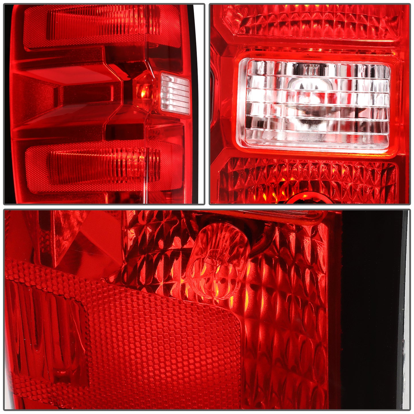 FAROS TRASEROS 14-18 CHEVY SILVERADO 1500 / 15-19 CHEVY SILVERADO 2500HD, SILVERADO 3500HD, GMC SIERRA 3500HD W/ DUALLY WHEELS / 2019 CHEVY SILVERADO 1500LD - FITS MODELS WITHOUT FACTORY LED TAIL LIGHTS -14-15 MODELS MUST REUSE ORIGINAL WIRING HARNESS -
