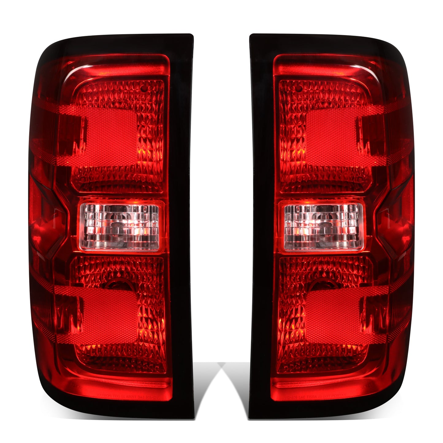 FAROS TRASEROS 14-18 CHEVY SILVERADO 1500 / 15-19 CHEVY SILVERADO 2500HD, SILVERADO 3500HD, GMC SIERRA 3500HD W/ DUALLY WHEELS / 2019 CHEVY SILVERADO 1500LD - FITS MODELS WITHOUT FACTORY LED TAIL LIGHTS -14-15 MODELS MUST REUSE ORIGINAL WIRING HARNESS -