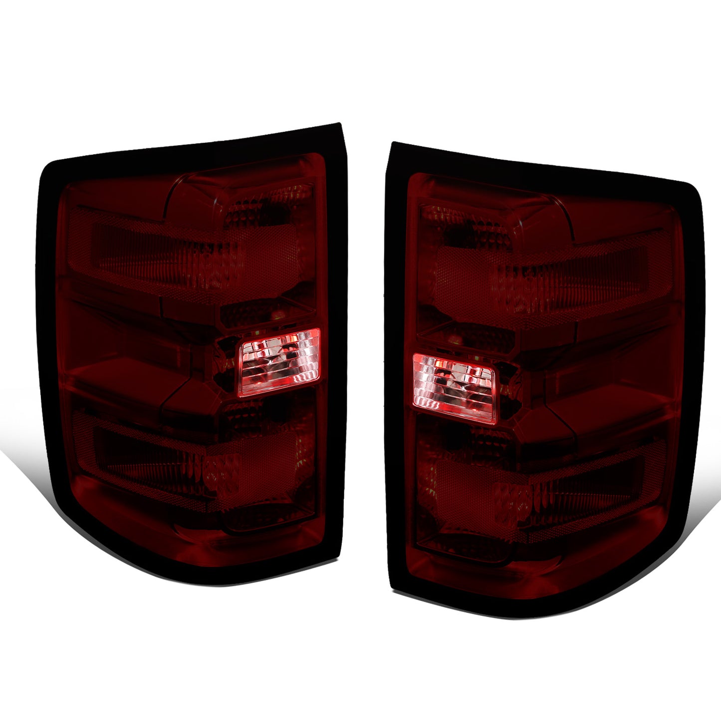 FAROS TRASEROS 14-18 CHEVY SILVERADO 1500 / 15-19 CHEVY SILVERADO 2500HD, SILVERADO 3500HD, GMC SIERRA 3500HD W/ DUALLY WHEELS / 2019 CHEVY SILVERADO 1500LD - FITS MODELS WITHOUT FACTORY LED TAIL LIGHTS -14-15 MODELS MUST REUSE ORIGINAL WIRING HARNESS -