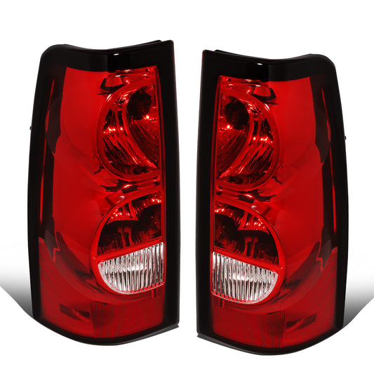 FAROS TRASEROS 03-06 CHEVY SILVERADO 1500, 2500, 3500, 1500HD, 2500HD, 3500HD / 2007 CHEVY SILVERADO 1500, 1500HD, 2500HD, 3500 CLASSIC - FITS FLEETSIDE MODELS ONLY W/O DUALLY WHEELS - RED