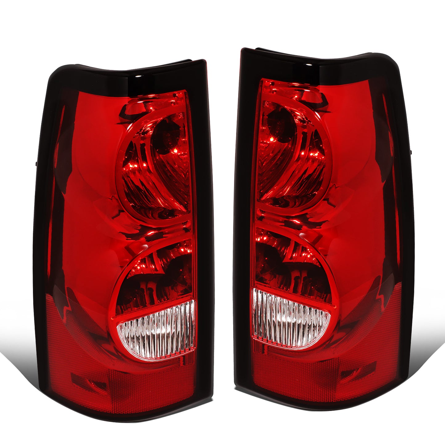 FAROS TRASEROS 03-06 CHEVY SILVERADO 1500, 2500, 3500, 1500HD, 2500HD, 3500HD / 2007 CHEVY SILVERADO 1500, 1500HD, 2500HD, 3500 CLASSIC - FITS FLEETSIDE MODELS ONLY W/O DUALLY WHEELS - RED