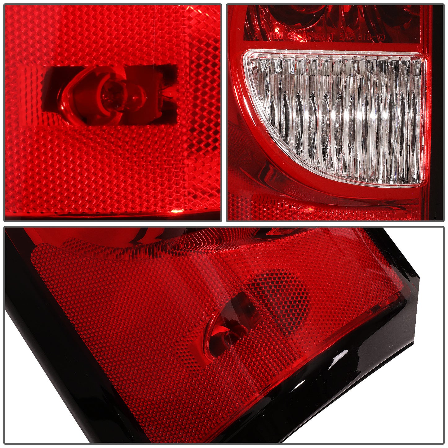 FAROS TRASEROS 03-06 CHEVY SILVERADO 1500, 2500, 3500, 1500HD, 2500HD, 3500HD / 2007 CHEVY SILVERADO 1500, 1500HD, 2500HD, 3500 CLASSIC - FITS FLEETSIDE MODELS ONLY W/O DUALLY WHEELS - LEFT - RED