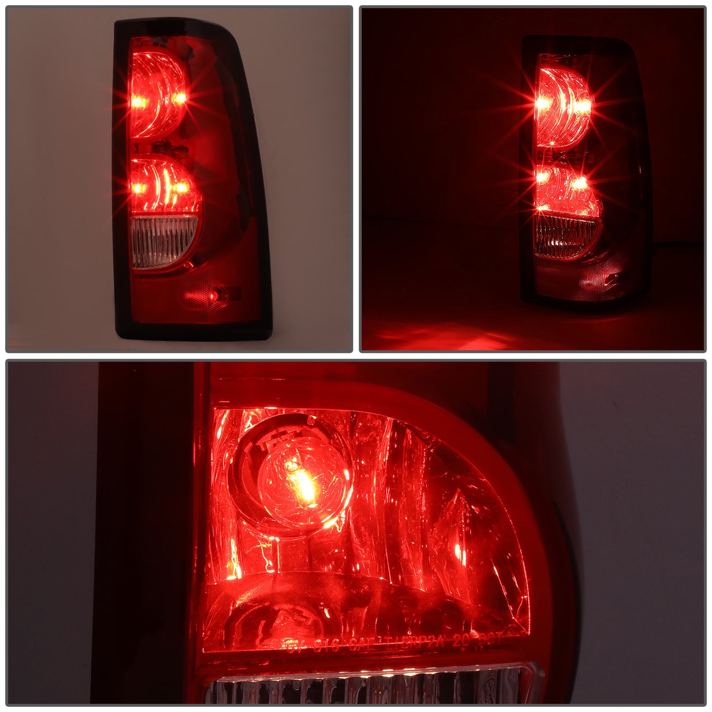 FAROS TRASEROS 03-06 CHEVY SILVERADO 1500, 2500, 3500, 1500HD, 2500HD, 3500HD / 2007 CHEVY SILVERADO 1500, 1500HD, 2500HD, 3500 CLASSIC - FITS FLEETSIDE MODELS ONLY W/O DUALLY WHEELS - RIGHT - RED