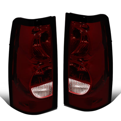 FAROS TRASEROS 03-06 CHEVY SILVERADO 1500, 2500, 3500, 1500HD, 2500HD, 3500HD / 2007 CHEVY SILVERADO 1500, 1500HD, 2500HD, 3500 CLASSIC - FITS FLEETSIDE MODELS ONLY W/O DUALLY WHEELS - SMOKE