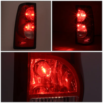 FAROS TRASEROS 03-06 CHEVY SILVERADO 1500, 2500, 3500, 1500HD, 2500HD, 3500HD / 2007 CHEVY SILVERADO 1500, 1500HD, 2500HD, 3500 CLASSIC - FITS FLEETSIDE MODELS ONLY W/O DUALLY WHEELS - SMOKE