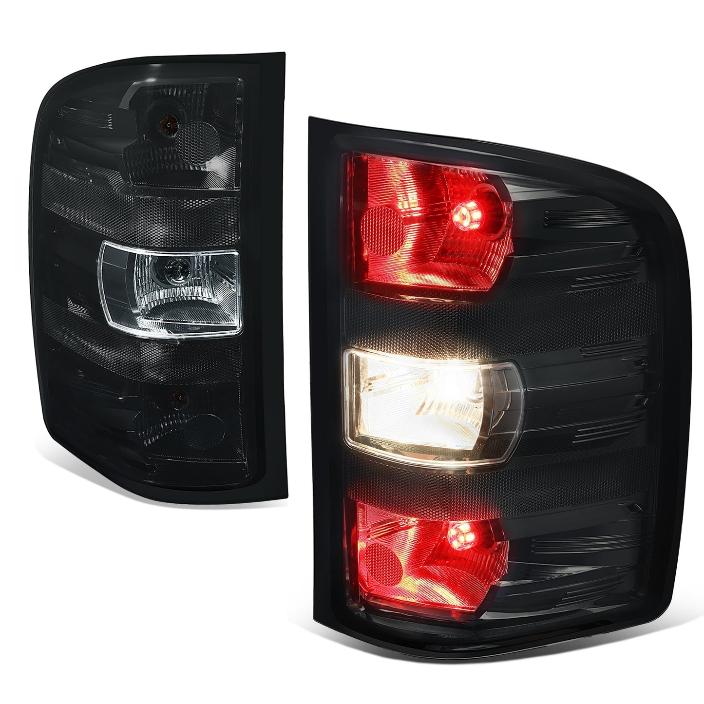 FAROS TRASEROS 07-13 SILVERADO 07-13 - BLACK / SMOKE