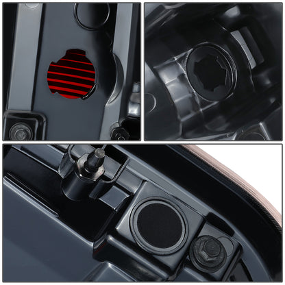 FAROS TRASEROS 09-14 FORD F-150 - LEFT - BLACK/RED