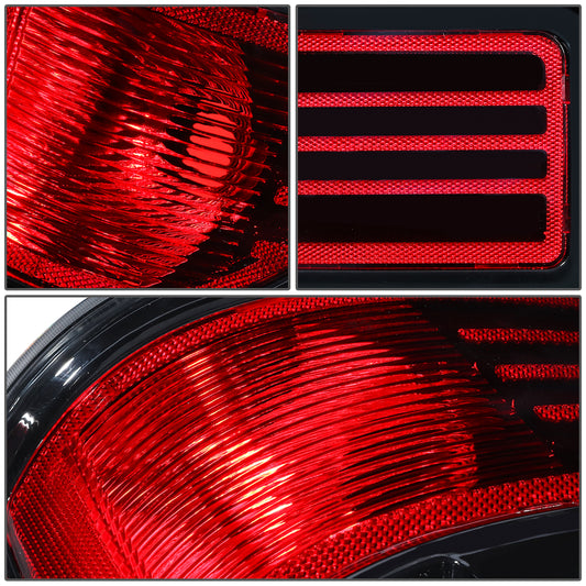 FAROS TRASEROS 09-14 FORD F-150 - RIGHT - BLACK/RED