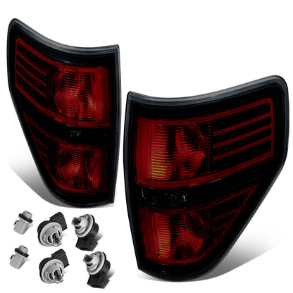 FAROS TRASEROS 09-14 FORD F-150 - BLACK/SMOKED