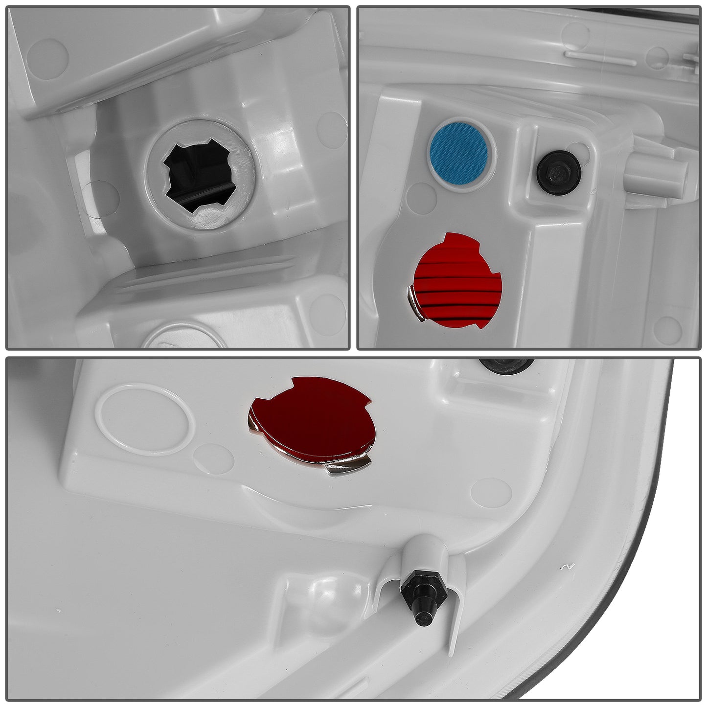 FAROS TRASEROS 09-14 FORD F-150 - LEFT - CHROME/RED