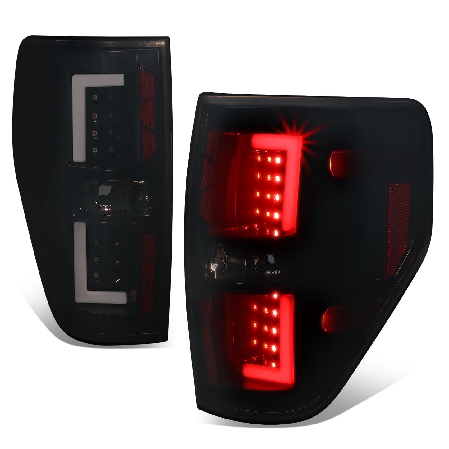 FAROS TRASEROS 09-14 FORD F-150 - LED - SMOKE LENS