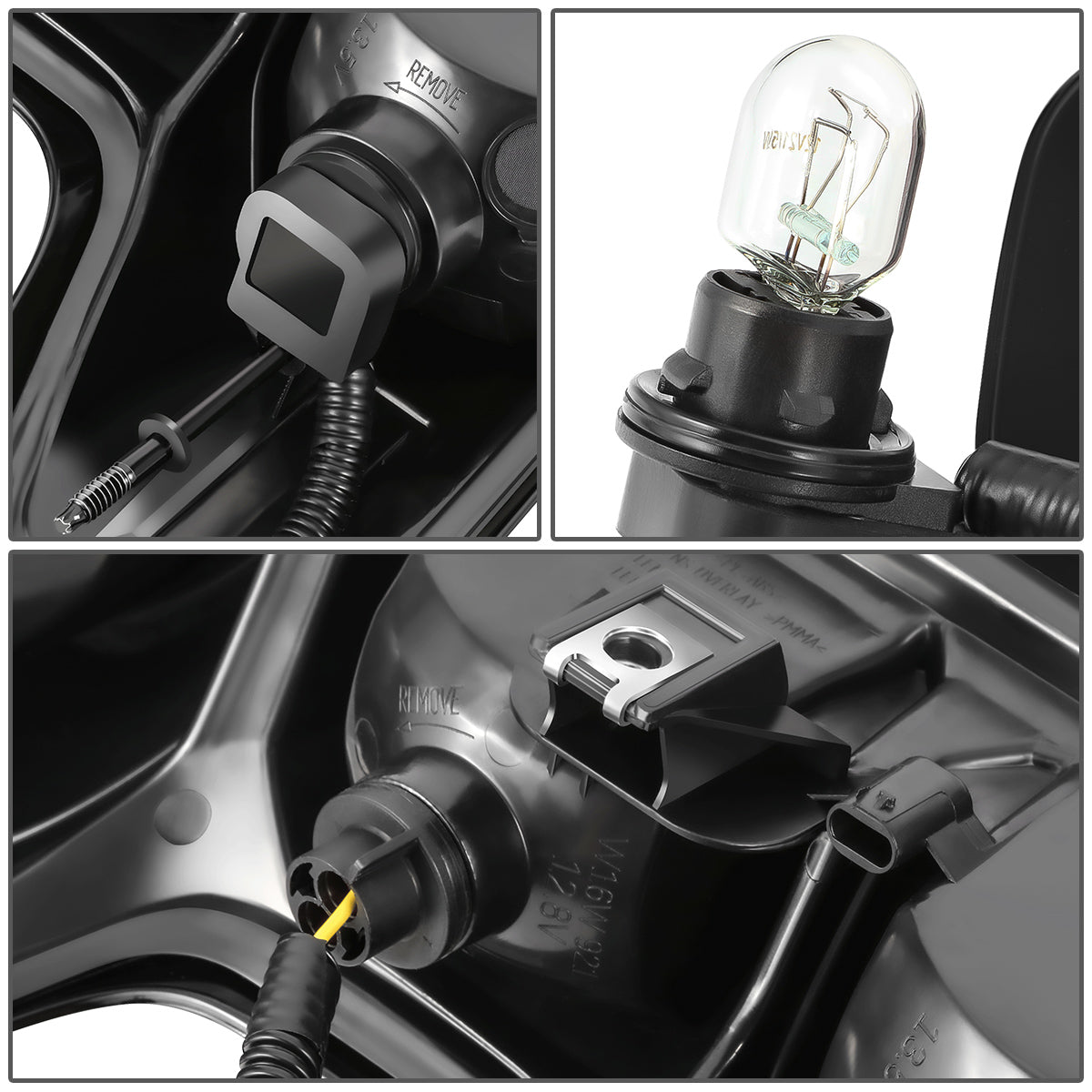 FAROS TRASEROS 19-24 CHEVY SILVERADO 1500 - FITS MODELS WITH FACTORY INCANDESCENT TAIL LIGHT ONLY - LED - BLACK / SMOKE