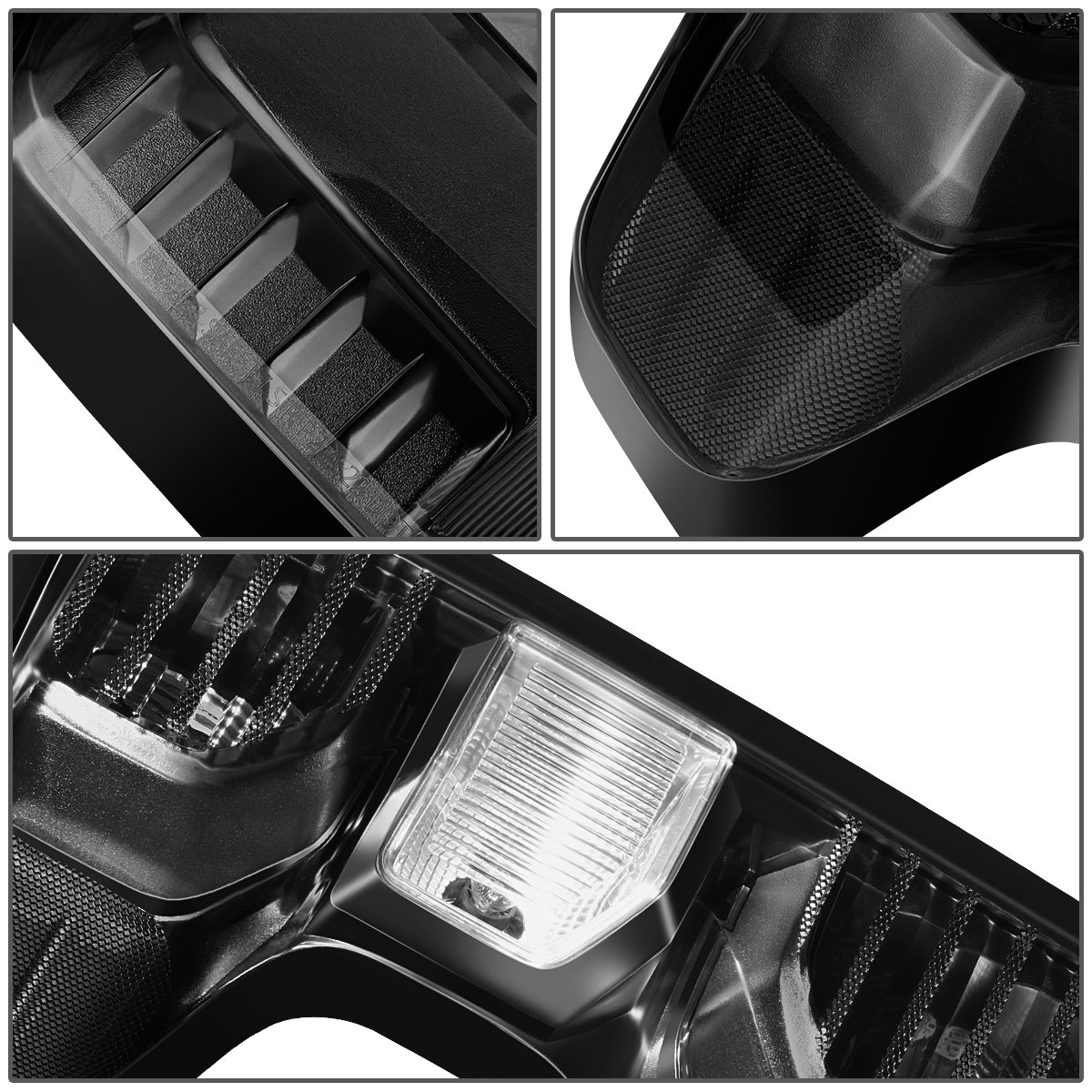 FAROS TRASEROS 19-24 CHEVY SILVERADO 1500 - FITS MODELS WITH FACTORY INCANDESCENT TAIL LIGHT ONLY - LED - BLACK / SMOKE