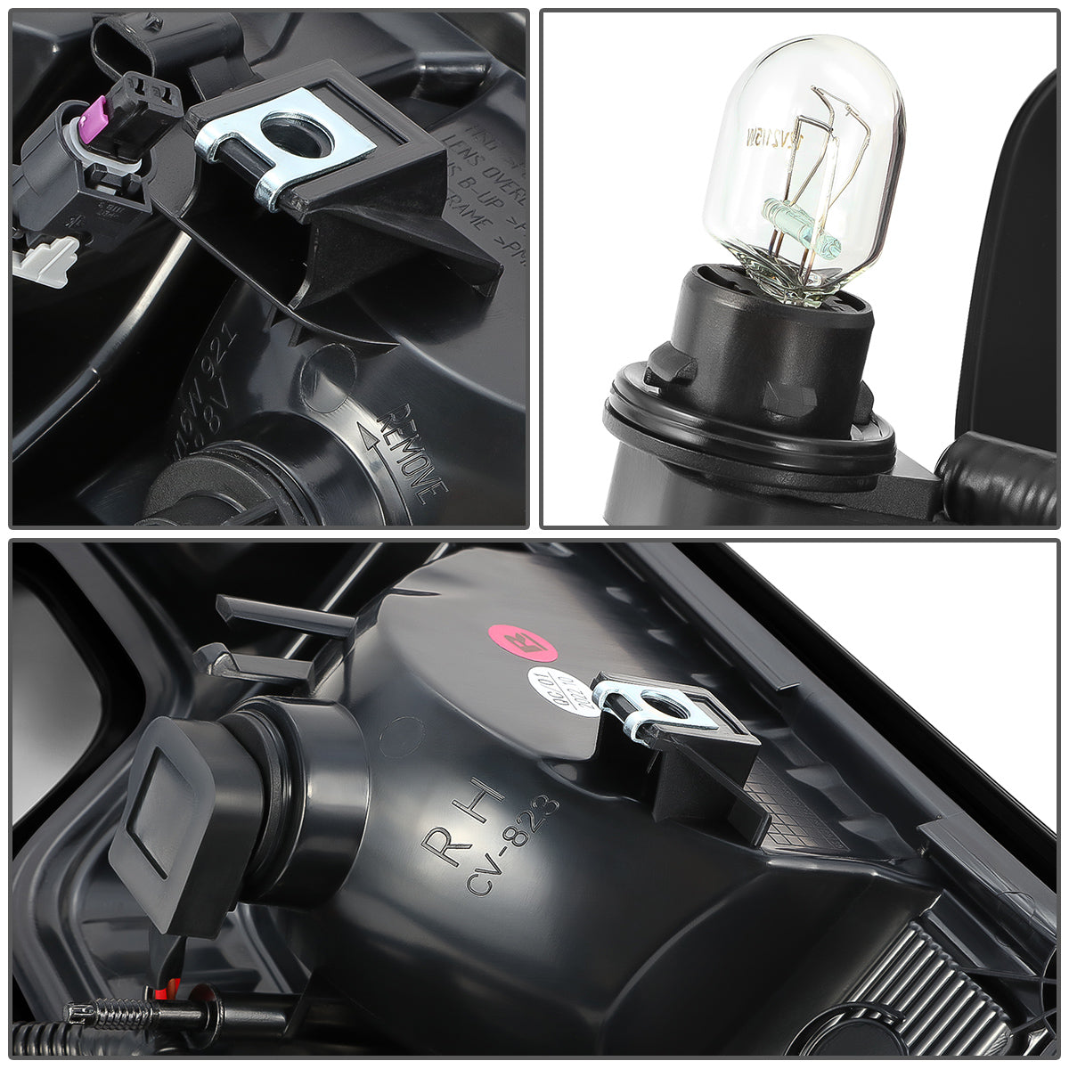 FAROS TRASEROS 19-24 CHEVY SILVERADO 1500 - FITS MODELS WITH FACTORY INCANDESCENT TAIL LIGHT ONLY - LED - DARK RED