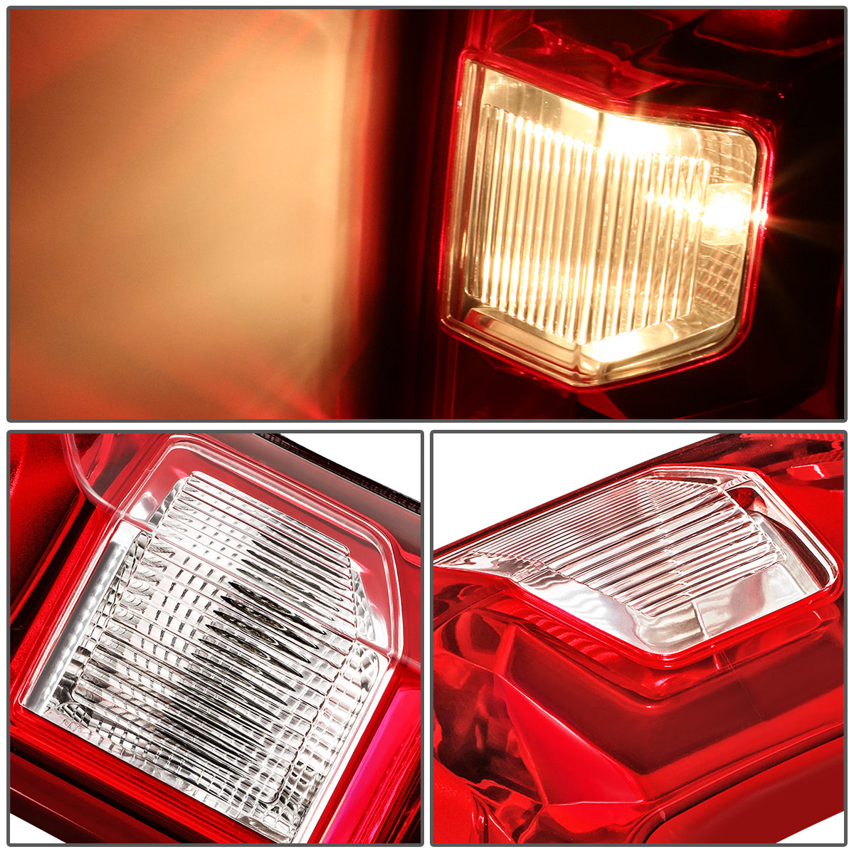 FAROS TRASEROS 19-24 CHEVY SILVERADO 1500 - FITS MODELS WITH FACTORY INCANDESCENT TAIL LIGHT ONLY - LED - RED