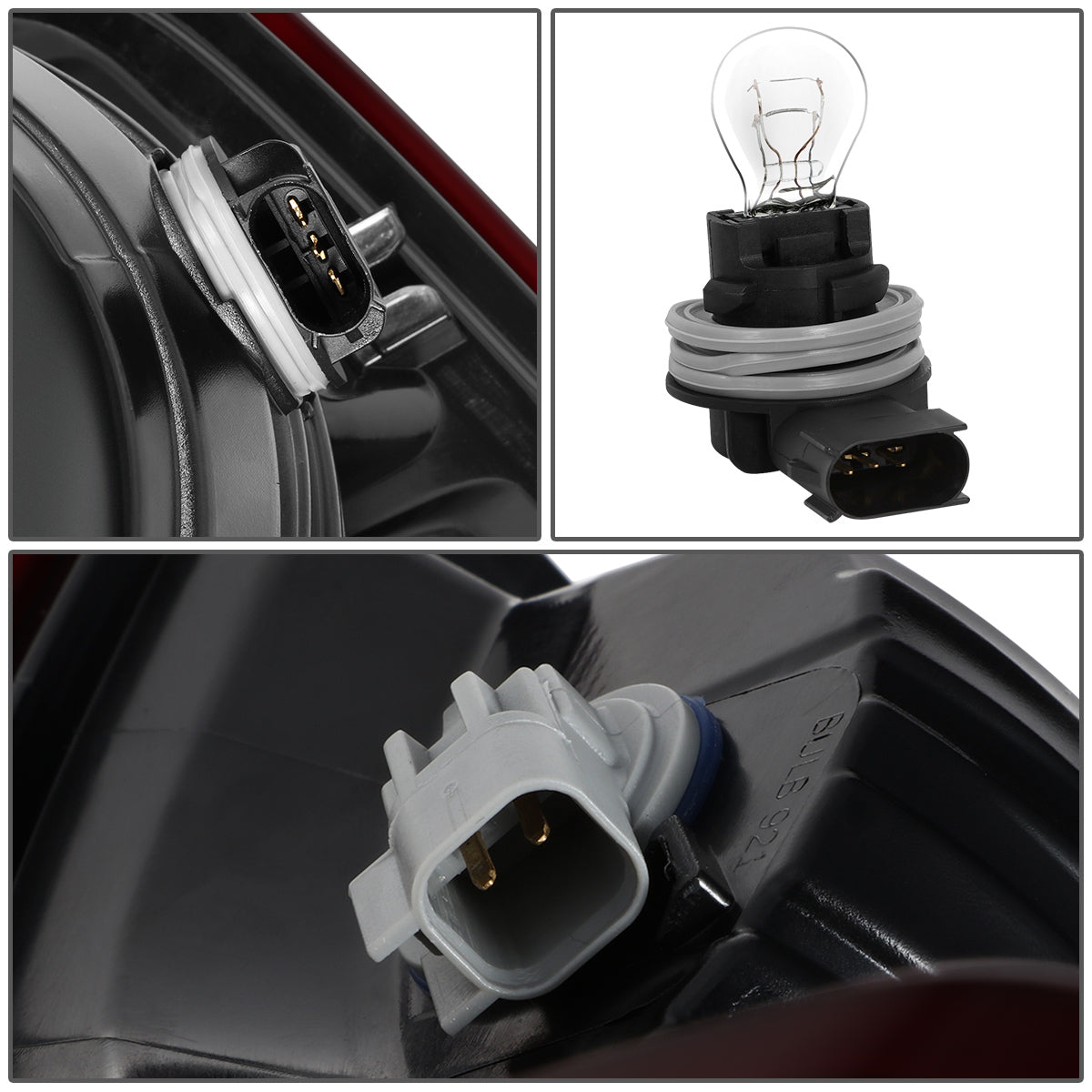 FAROS TRASEROS 09-10 DODGE RAM 1500 / 2010 RAM 2500, 3500 / 11-18 RAM 1500, 2500, 3500 / 19-22 RAM 1500 CLASSIC - FITS MODELS WITH FACTORY HALOGEN TAIL LIGHTS ONLY - DOES NOT FIT MODELS WITH FACTORY LED TAIL LIGHTS - LED - PAIR - DARK RED