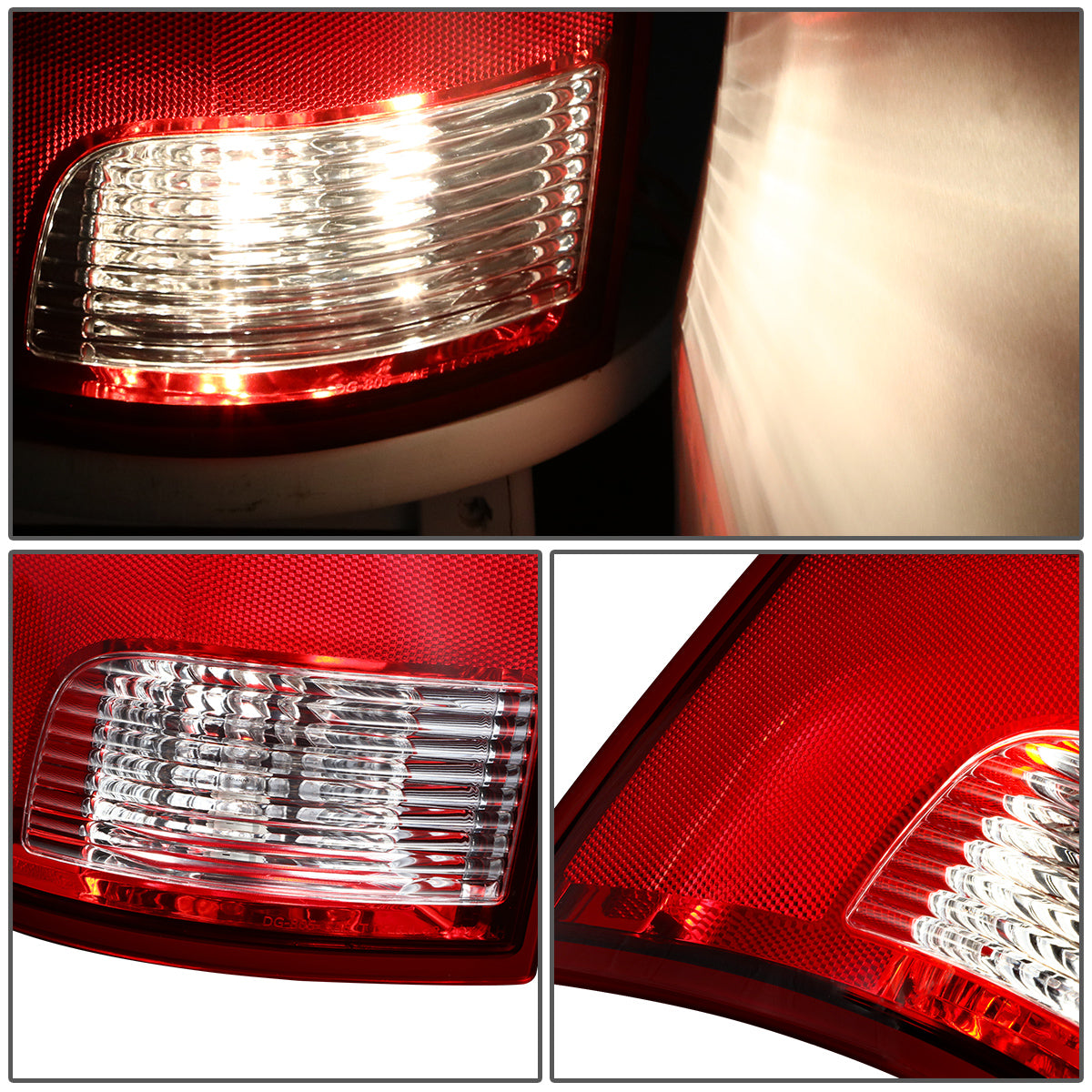 FAROS TRASEROS 09-10 DODGE RAM 1500 / 2010 RAM 2500, 3500 / 11-18 RAM 1500, 2500, 3500 / 19-22 RAM 1500 CLASSIC - FITS MODELS WITH FACTORY HALOGEN TAIL LIGHTS ONLY - DOES NOT FIT MODELS WITH FACTORY LED TAIL LIGHTS - LED - PAIR - RED