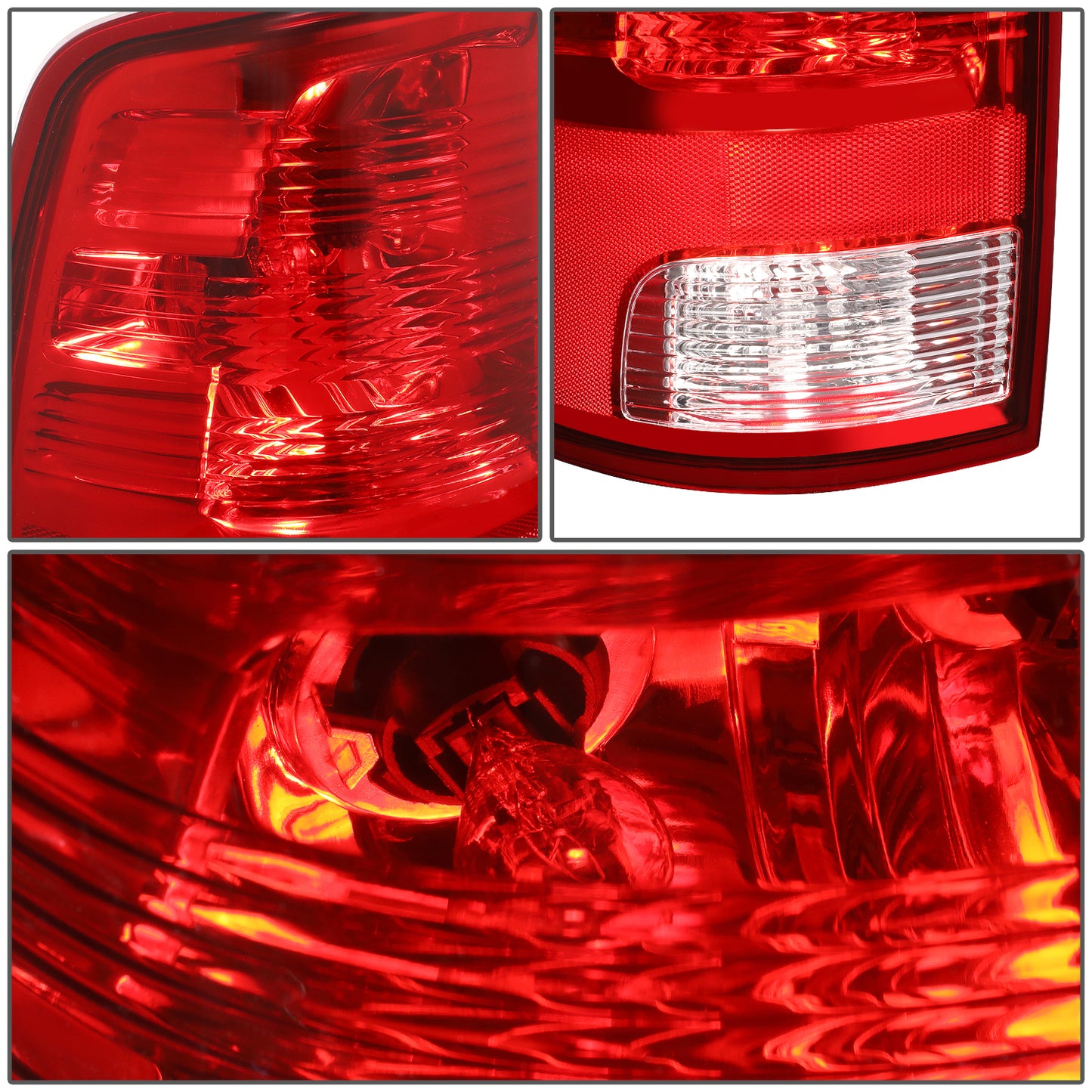 FAROS TRASEROS 09-10 DODGE RAM 1500 / 2010 RAM 2500, 3500 / 11-18 RAM 1500, 2500, 3500 / 19-22 RAM 1500 CLASSIC - FITS MODELS WITH FACTORY HALOGEN TAIL LIGHTS ONLY - DOES NOT FIT MODELS WITH FACTORY LED TAIL LIGHTS - LED - LEFT - RED