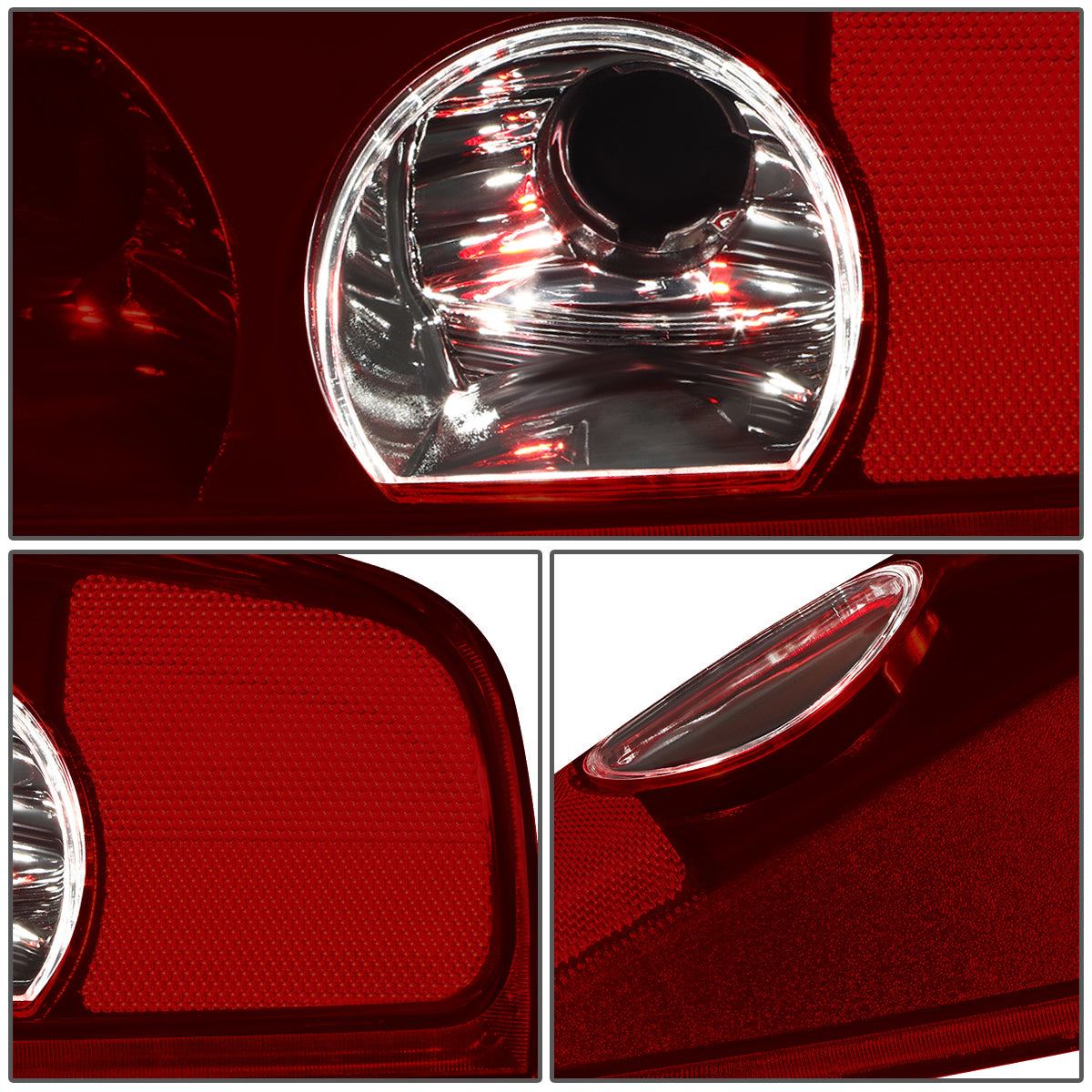 FAROS TRASEROS 04-12 CHEVROLET COLORADO / 04-12 GMC CANYON - DARK RED LENS - 1SETS IN ONE BOX(INCLUDE 1PC LEFT AND 1PC RIGHT)
