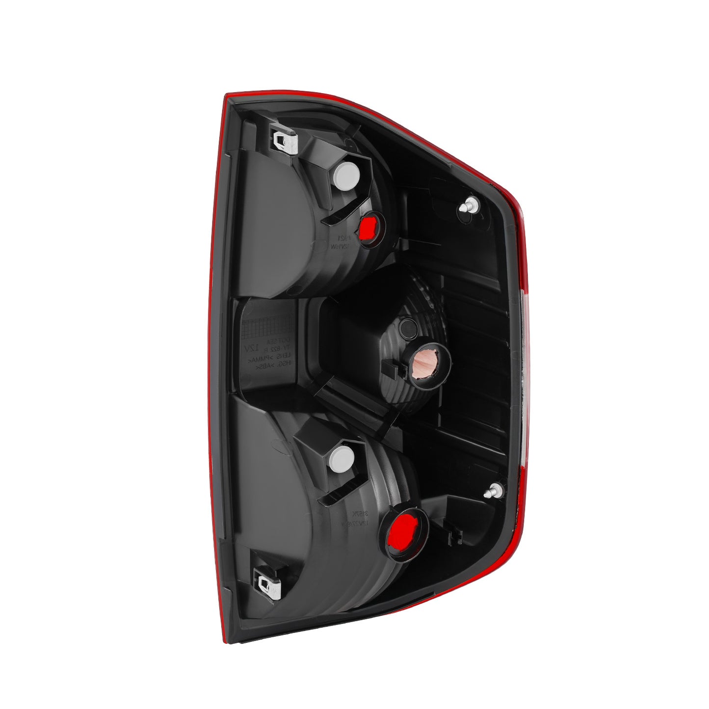 FAROS TRASEROS TY-822-L - FITS 14-21 TOYOTA TUNDRA - PASSENGER RIGHT SIDE - TAIL LIGHT REPLACEMENT (FITS: TOYOTA TUNDRA) - RED+CLEAR LENS - NO LAMP HOLDER, NO BULB - JUST ONE PC LEFT SIDE