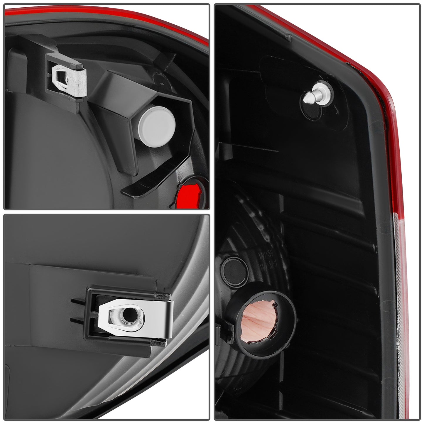 FAROS TRASEROS TY-822-L - FITS 14-21 TOYOTA TUNDRA - PASSENGER RIGHT SIDE - TAIL LIGHT REPLACEMENT (FITS: TOYOTA TUNDRA) - RED+CLEAR LENS - NO LAMP HOLDER, NO BULB - JUST ONE PC LEFT SIDE