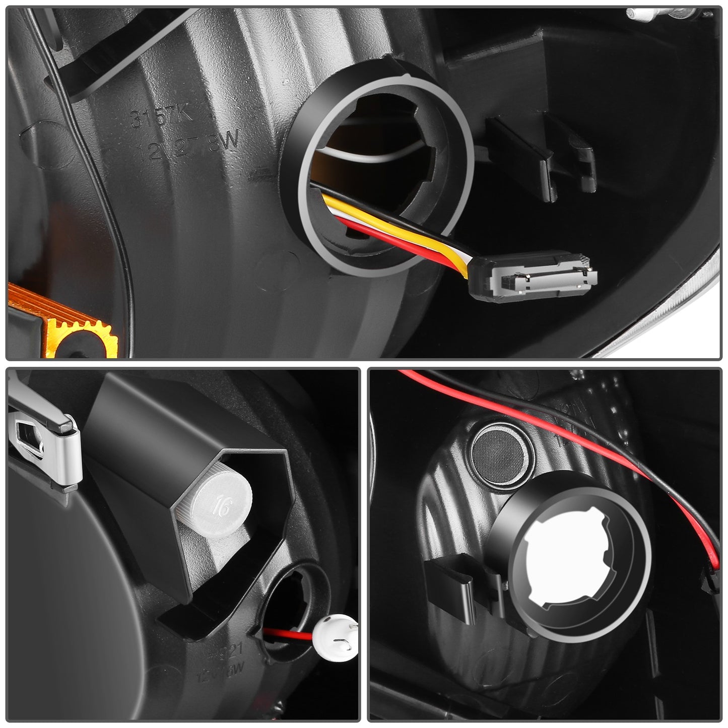 FAROS TRASEROS 14-21 TOYOTA TUNDRA PICKUP - BLACK HOUSING - LED TUBE TAIL LIGHTS BRAKE LAMPS SET REPLACEMENT - LEFT+RIGHT - SMOKE+CLEAR LENS