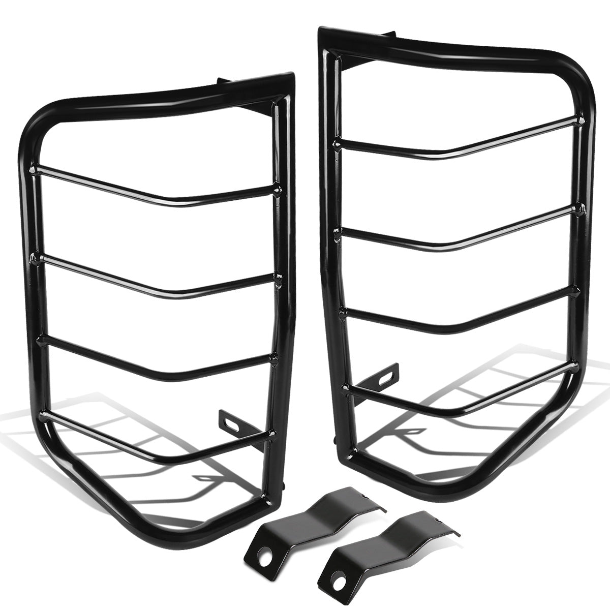 PROTECTOR FAROS TRASEROS TAIL LIGHT GUARD - 05-16 NISSAN FRONTIER - BLACK