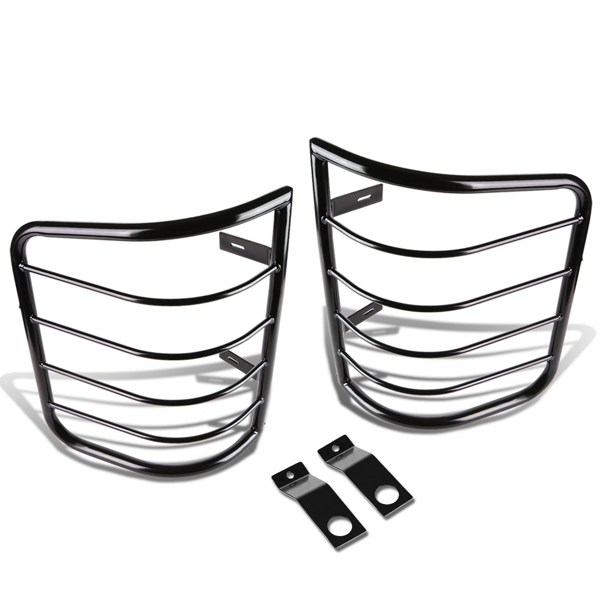PROTECTOR FAROS TRASEROS TAIL LIGHT GUARD - 07-13 GMC SIERRA 1500 , 2500HD , 3500HD / 07-14 CHEVY SILVERADO 1500 , 2500 , 2500HD , 3500 - BLACK