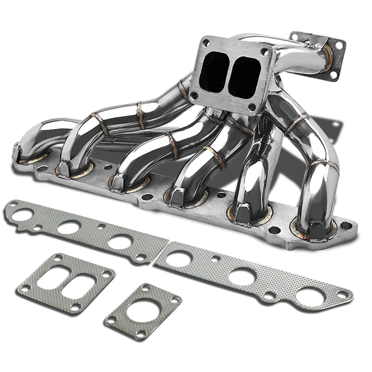 TURBO MANIFOLD TURBO MANIFOLD - SS - 86-92 TOYOTA SUPRA MK-IV/4 7M-GTE - T4 FLANGE - 40MM WG - I2-3