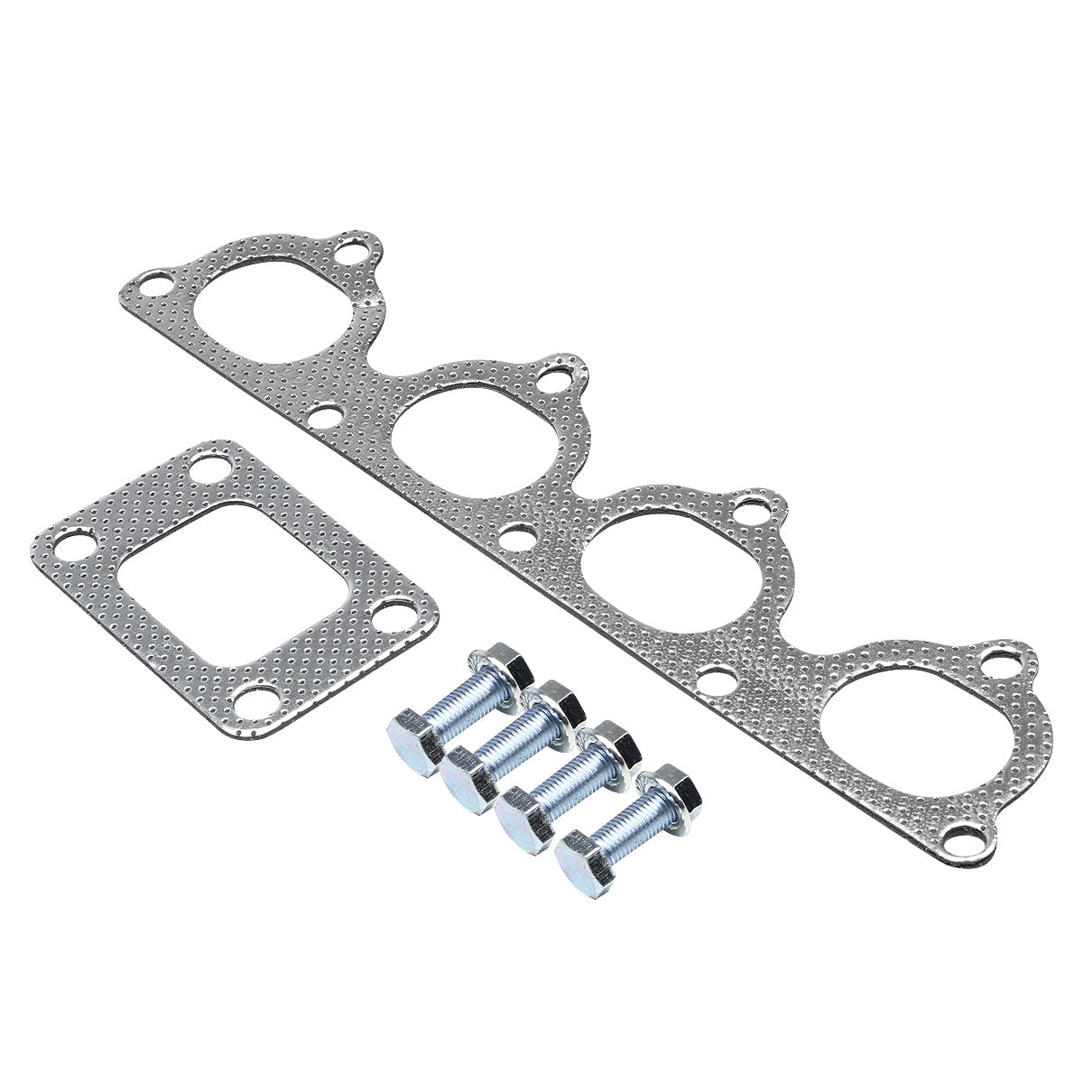 TURBO MANIFOLD TURBO MANIFOLD - SS - HONDA B-SERIES TOP-MOUNT - T3 FLANGE - 60MM V-BAND WASTEGATE - NON-POLISHED