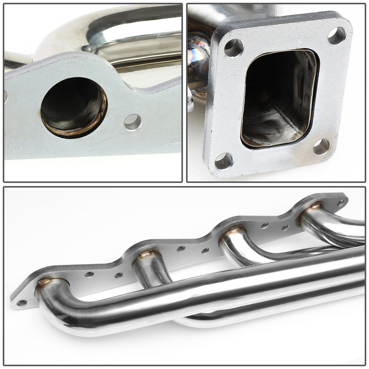 TURBO MANIFOLD TURBO MANIFOLD - SS - 66-95 CHEVY / 66-95 GMC 366, 396, 402, 427, 454 ENGINES - 38MM WASTEGATE PORTS - T4 TURBOS FLANGE