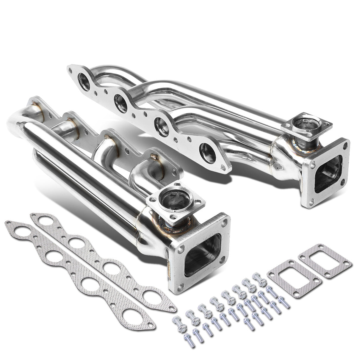 TURBO MANIFOLD TURBO MANIFOLD - SS - 66-95 CHEVY / 66-95 GMC 366, 396, 402, 427, 454 ENGINES - 46MM WASTEGATE PORTS - T4 TURBOS FLANGE