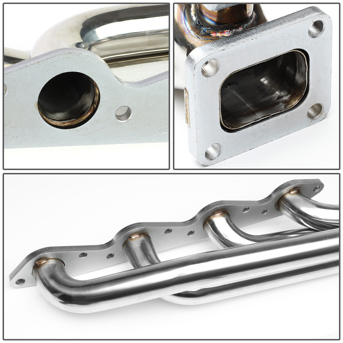 TURBO MANIFOLD TURBO MANIFOLD - SS - 66-95 CHEVY / 66-95 GMC 366, 396, 402, 427, 454 ENGINES - 46MM WASTEGATE PORTS - T4 TURBOS FLANGE