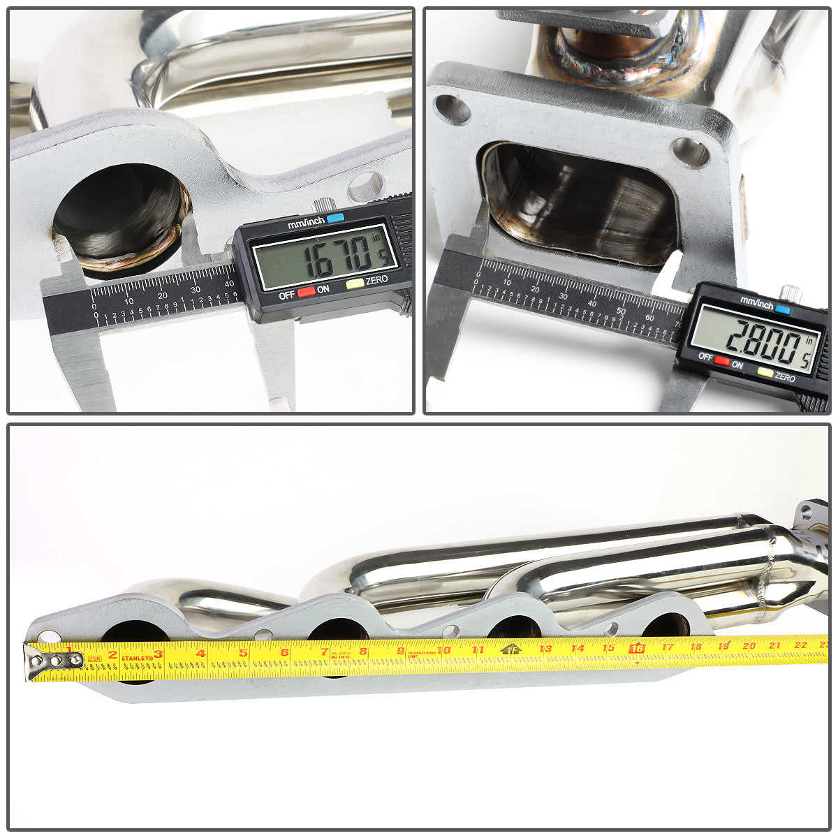 TURBO MANIFOLD TURBO MANIFOLD - SS - 66-95 CHEVY / 66-95 GMC 366, 396, 402, 427, 454 ENGINES - 46MM WASTEGATE PORTS - T4 TURBOS FLANGE