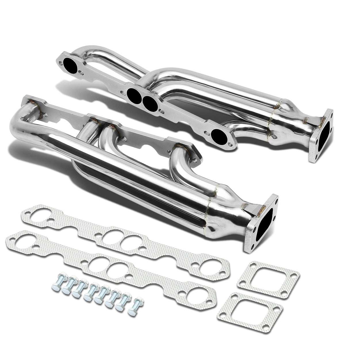 TURBO MANIFOLD TURBO MANIFOLD - SS - CHEVY SBC - TOP MOUNT - TWIN TURBO - T3 FLANGE - I6-6 / I5-5