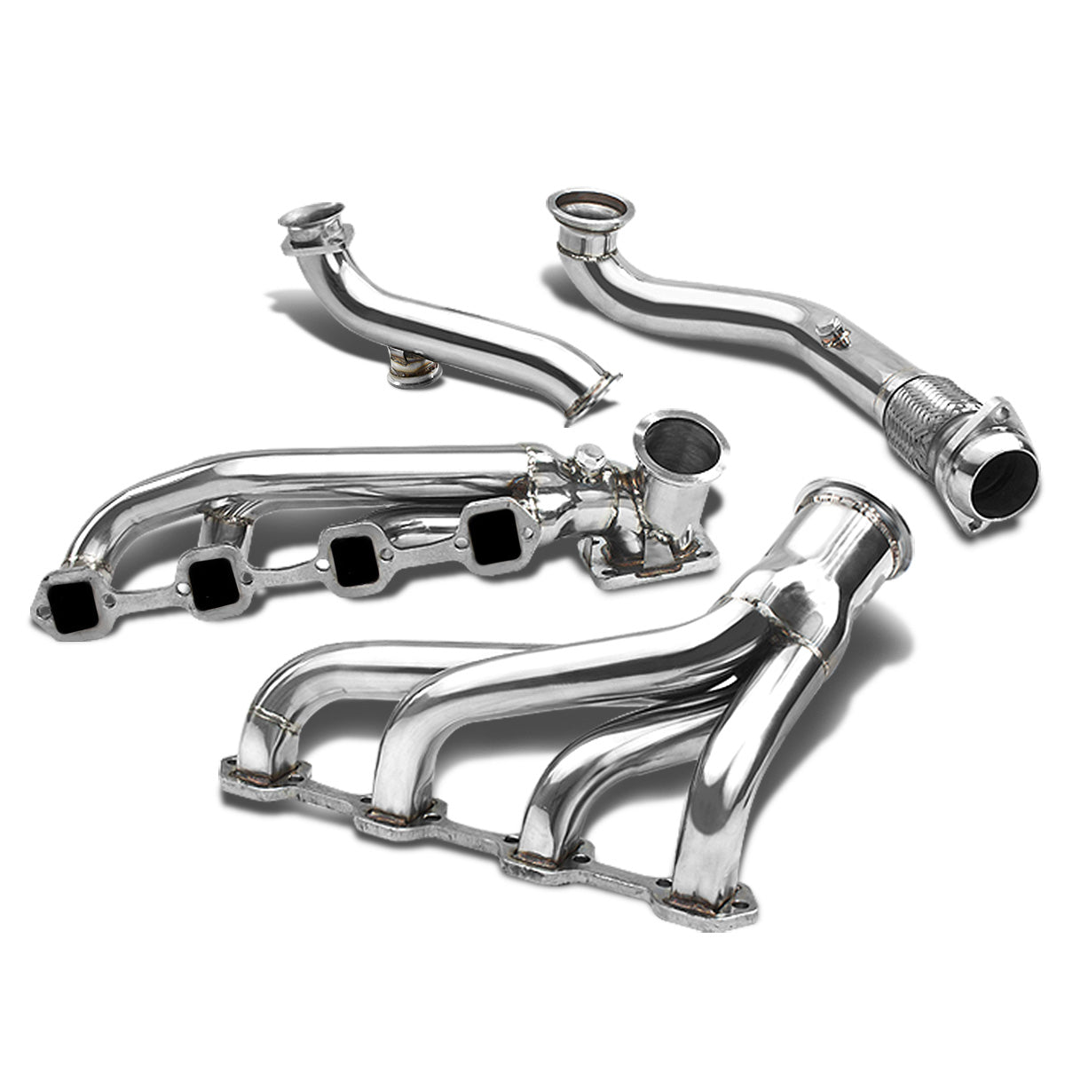 TURBO MANIFOLD TURBO MANIFOLD - SS - 79-93 FORD MUSTANG 5.0L - T4 FLANGE - W/ DOWNPIPE - T4 FLANGE 46MM WG - I8-3