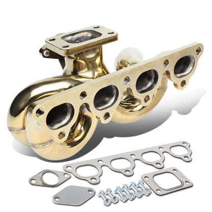 TURBO MANIFOLD TURBO MANIFOLD - SS - 88-91 HONDA CRX / 88-00 HONDA CIVIC WITH D-SERIES D15 D16 ENGINE / 93-97 HONDA CIVIC DEL SOL WITH D-SERIES ENGINES - T3 - 38MM WASTEPORT