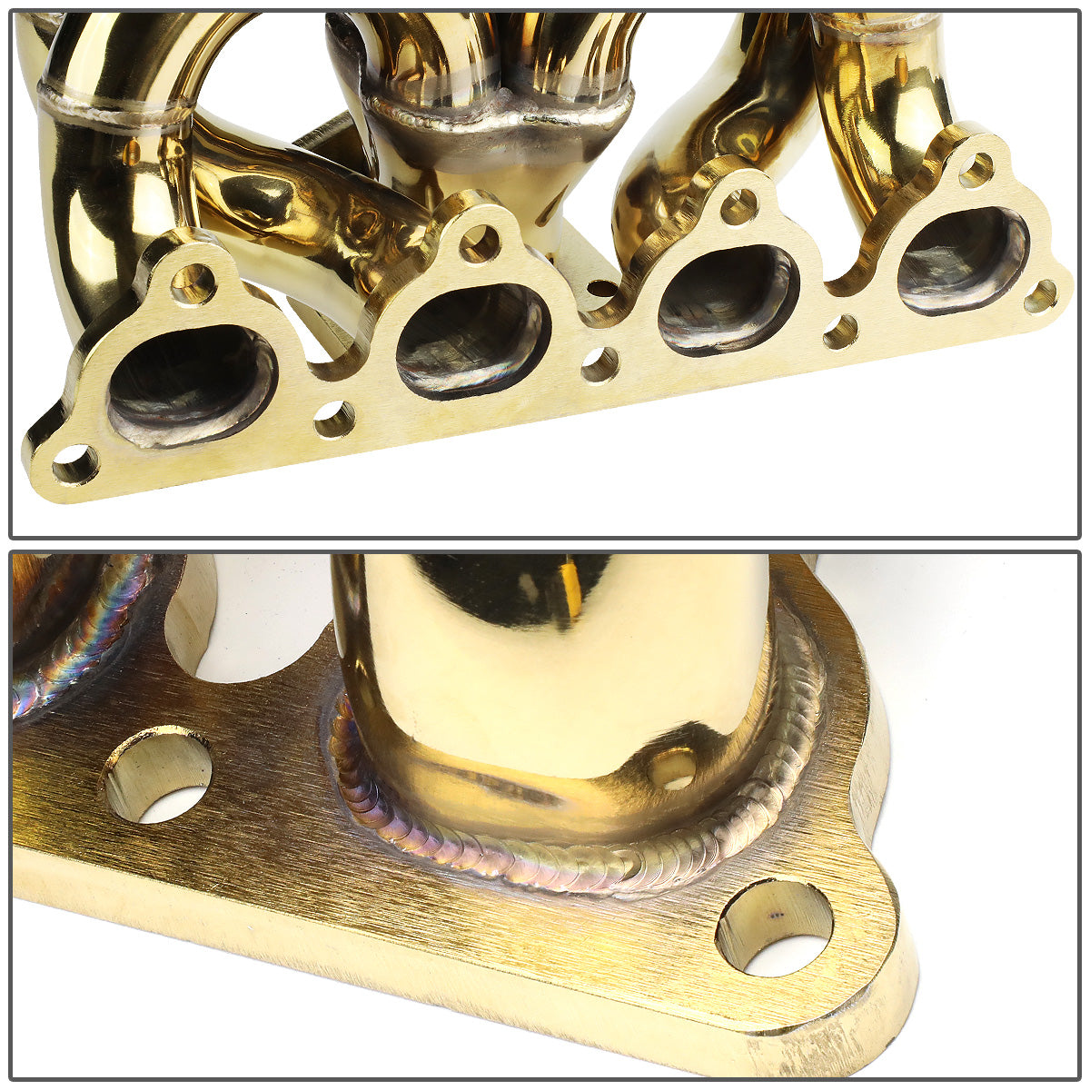 TURBO MANIFOLD TURBO MANIFOLD - SS - 88-91 HONDA CRX / 88-00 HONDA CIVIC WITH D-SERIES D15 D16 ENGINE / 93-97 HONDA CIVIC DEL SOL WITH D-SERIES ENGINES - T3 - 38MM WASTEPORT