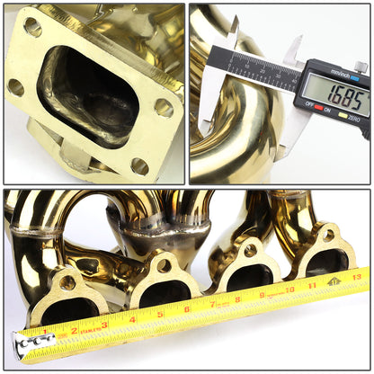 TURBO MANIFOLD TURBO MANIFOLD - SS - 88-91 HONDA CRX / 88-00 HONDA CIVIC WITH D-SERIES D15 D16 ENGINE / 93-97 HONDA CIVIC DEL SOL WITH D-SERIES ENGINES - T3 - 38MM WASTEPORT