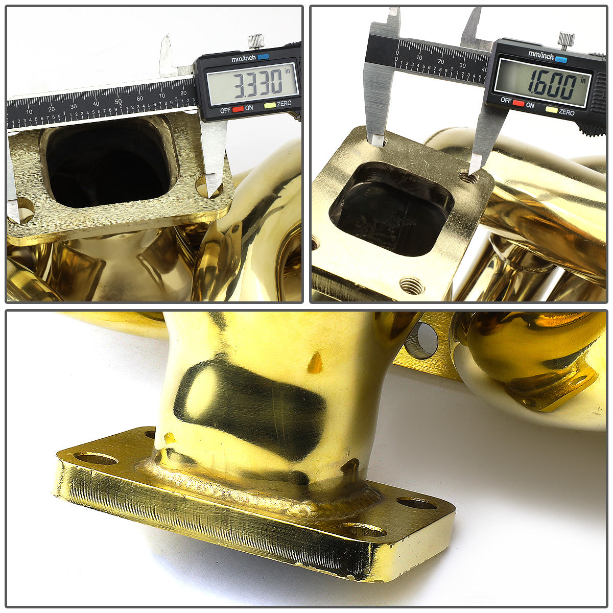 TURBO MANIFOLD TURBO MANIFOLD - SS - 88-00 HONDA CIVIC D15 D16 ENGINES / 88-91 HONDA CRX D15 D16 ENGINES / 93-97 HONDA CIVIC DEL SO D16 ENGINES - T3 - 42MM OD PRIMARY PIPING